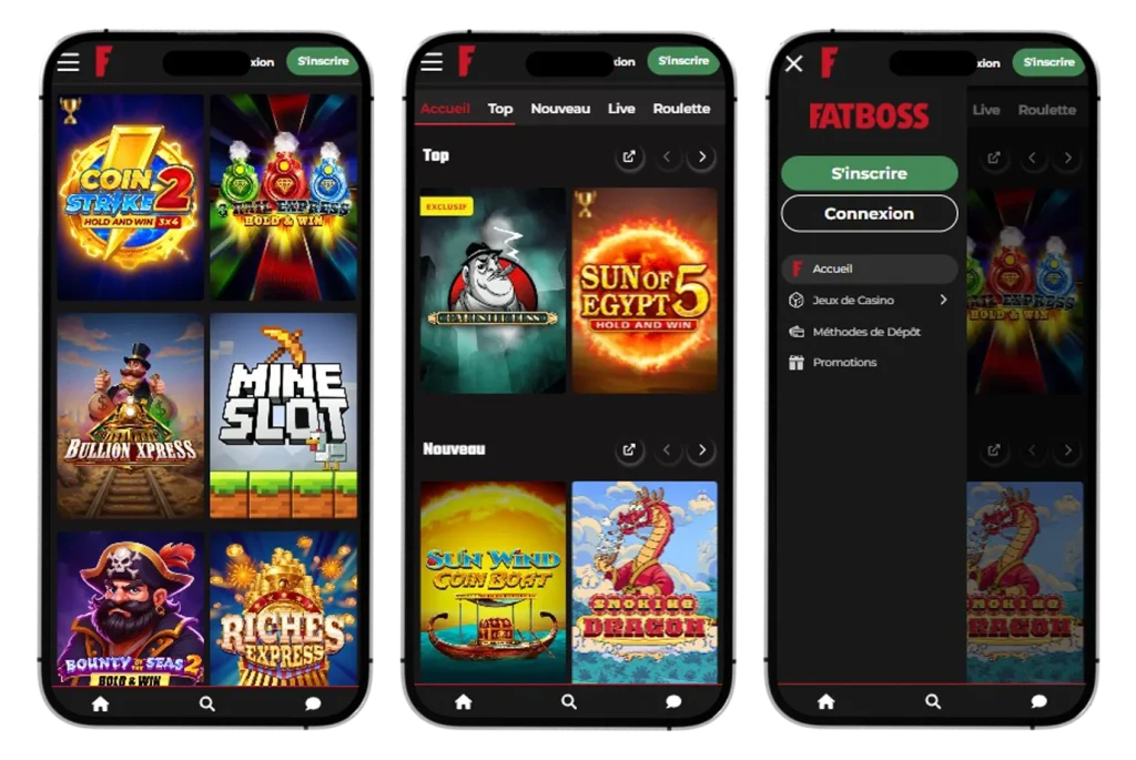 FatBoss Casino Version mobile