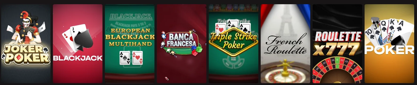 FatBoss Casino Jeux de table